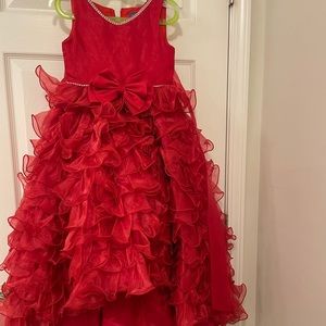 Pageant dress red